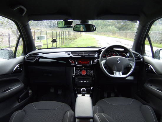Inside the car